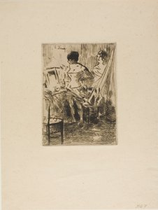 Dançarinos em seu camarim de Jean Louis Forain
