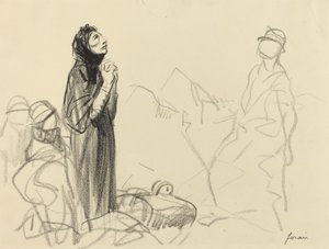 Durante o Armistício, c. 19141919. de Jean Louis Forain