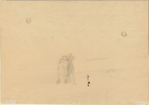Figuras em uma paisagem verso, c. 1919 de Jean Louis Forain