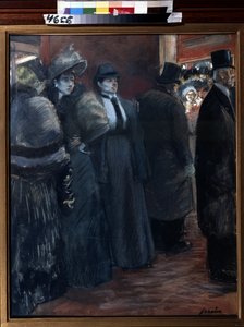 Foyer do teatro. Pintura de Jean-Louis Forain (Jean-Louis Forain de Jean Louis Forain