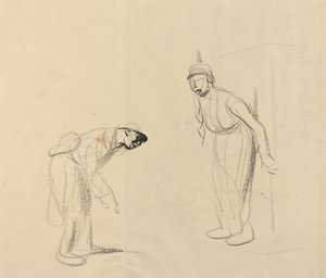 Escondendo o "louis" [verso] de Jean Louis Forain