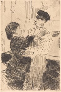 Atando a gravata de Jean Louis Forain