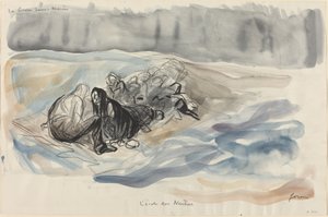 A Guerra Submarina. A Escola Neutra, c. 19141919. de Jean Louis Forain