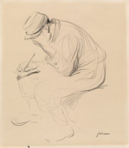 Le Poilu (soldado francês escrevendo para casa) de Jean Louis Forain