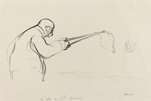 M. Clemenceau. Der Brief des Grafen Czernin, ca. 1914-1919 von Jean Louis Forain