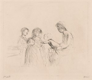 Madonna e crianças de Jean Louis Forain