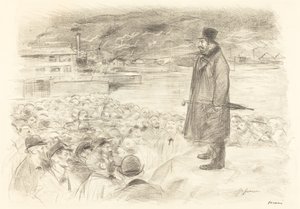Cena de uma greve (terceira placa) de Jean Louis Forain