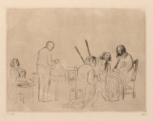 Ceia em Emaús. de Jean Louis Forain