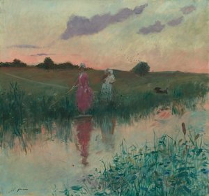 A Pesca da Mulher do Artista de Jean Louis Forain