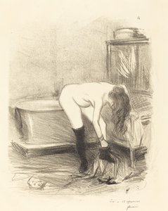 O Banho (placa vertical) de Jean Louis Forain