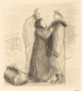 A Partida do Filho Pródigo (primeira placa, vertical) de Jean Louis Forain