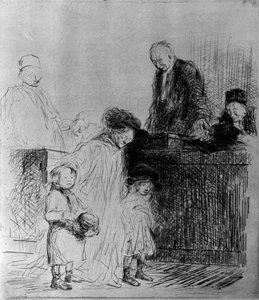 A saída da audiência, 1925. de Jean Louis Forain