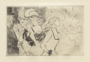 As Folies-Bergère, c. 1880-86 (gravura) de Jean Louis Forain
