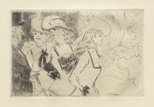 O Folies-Bergère, c. 1880-86. de Jean Louis Forain