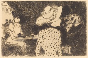 O Folies Bergere (prato recusado, segundo prato) de Jean Louis Forain