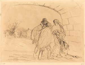 A Reunião sob o Arco (primeira placa) de Jean Louis Forain