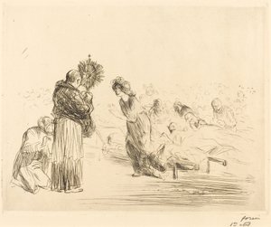 O Milagre diante do Santíssimo Sacramento (quarta placa) de Jean Louis Forain