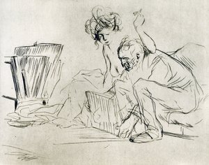 O modelo em repouso, 1925. de Jean Louis Forain