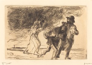 O Caminho de Emaús (primeira placa) de Jean Louis Forain