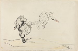 A tomada de Fort Douaumont, provavelmente 1916. de Jean Louis Forain