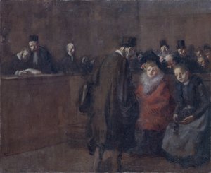 "The Law Court Scene de tribunal", 1910. de Jean Louis Forain