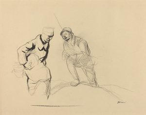 Dois Soldados, c. 19141919. de Jean Louis Forain