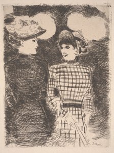 Duas Mulheres (gravura) de Jean Louis Forain