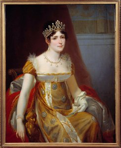 Retrato de Impress Josephine de Beauharnais (1763-1814) Pintura de Victor Viger du Vigneau, chamada Hector Viger (1819-1879) 1863 Sol. 1,15x0,89 m Malmaison, musee du chateau - Retrato da Imperatriz Josephine de Beauharnais (1763-1814). Pintura de Victor V