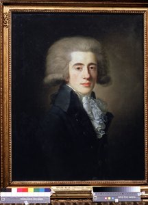 Retrato do vice-chanceler russo Nikita Panin (1770-1837) (Retrato do vice-chanceler Nikita Panin). Pintura de Jean Louis Voille (1744-após 1803). Óleo sobre tela, 73,1 x 57 cm