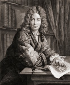 Retrato de Bernard Picart, gravador (gravura) de Jean Marc (after) Nattier