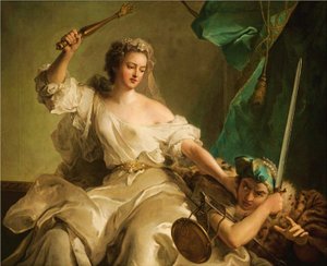 A Justiça que castiga a Injustiça chamou à Senhora Adelaide de França a Justiça. de Jean Marc Nattier