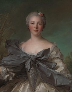 Marie Françoise de La Cropte de St. Abre, Marquise dArgence nascida em 1714, 1744. de Jean Marc Nattier