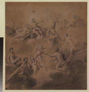 Vênus apresentando Enéias aos Deuses de Jean Marc Nattier