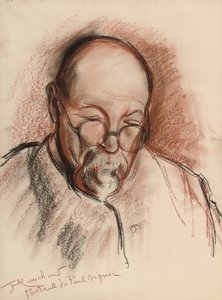 Retrato de Paul Signac (carvão e giz no papel)