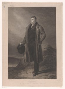 Retrato de Gilbert du Motier, Marquês de la Fayette Lafayette (título no objeto) de Jean Marie Leroux