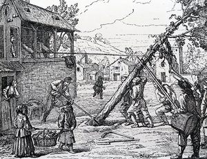 O plantio do Maypole