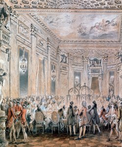 Festa em Louveciennes, 1771 de Jean Michel the Younger Moreau