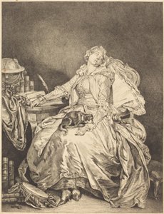 A filosofia do sono de Jean Michel Moreau after Jean Baptiste Greuze