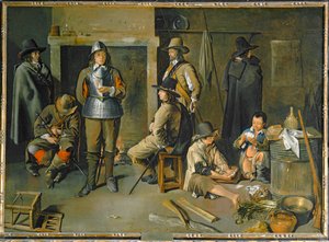 Soldados em repouso numa estalagem - Soldats au repos dans une auberge ...