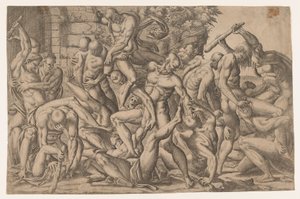 Combate de Homens Nus, 1535-55.