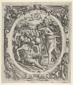 A Morte de Adônis, 1535-55. de Jean Mignon