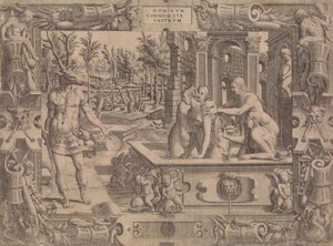 A Metamorfose de Acteon, 1535-55. de Jean Mignon
