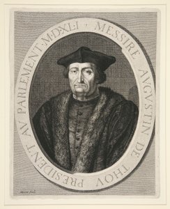Augustin de Thou, Presidente do Parlamento de Paris de 1535 a 1544 de Jean Morin