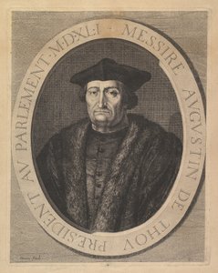 Augustin de Thou, Presidente do Parlamento. de Jean Morin