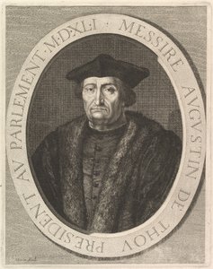 Augustin de Thou, Presidente do Parlamento. de Jean Morin