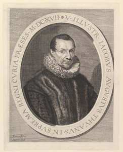 Jacques-Auguste de Thou, primeiro presidente do Parlamento. de Jean Morin