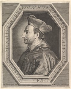 São Carlos Borromeu, cardeal e arcebispo de Milão. de Jean Morin