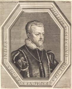 Filipe II, Rei da Espanha de Jean Morin after Titian
