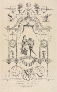 Colombina e Arlequim de Jean Moyreau