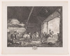 Números e cavalos nos estábulos dos correios
Os Correios
Impressões após pinturas de Philips Wouwerman (título da série)
Oeuvres de Ph.pe Wouwermans Hollandois (título da série)
